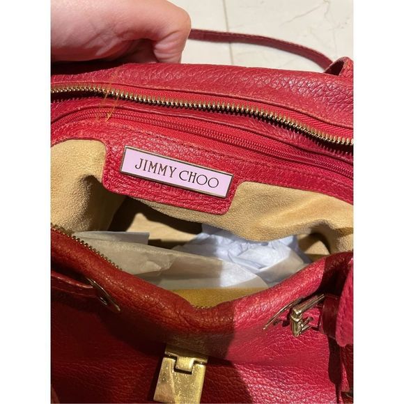 Vintage Jimmy Choo Red Bag - Picture 5 of 8